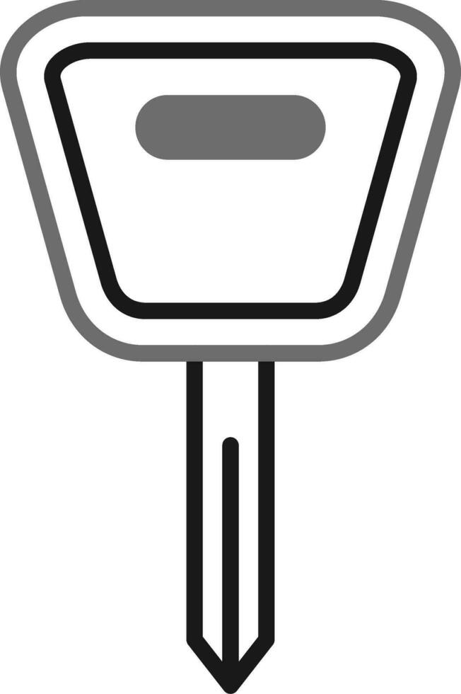 icono de vector de llave de coche