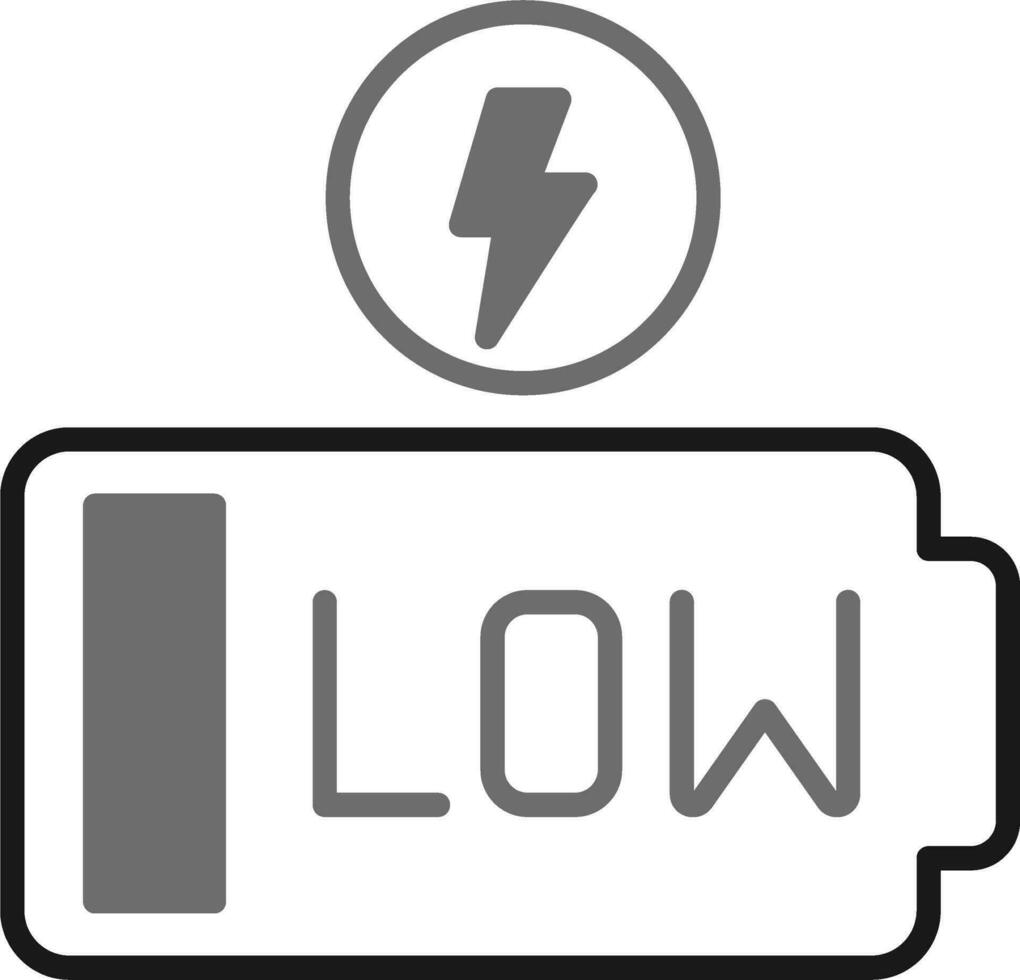 Low Battery Vector Icon