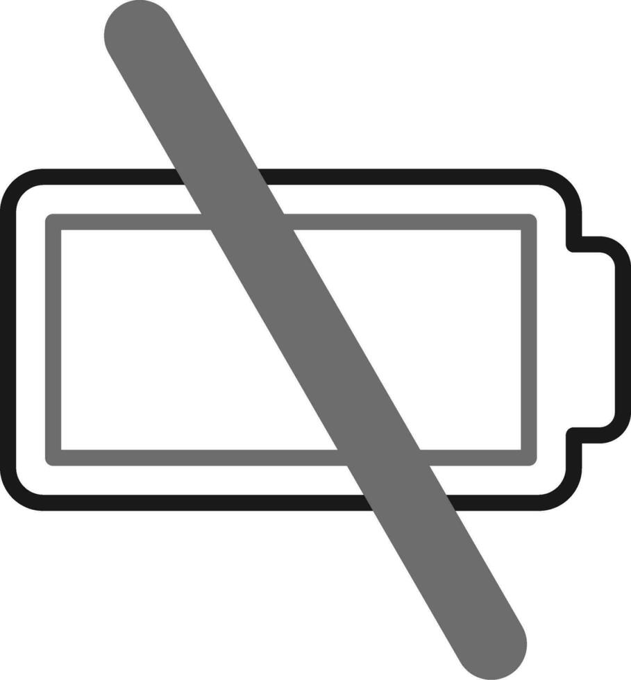 Empty Battery Vector Icon