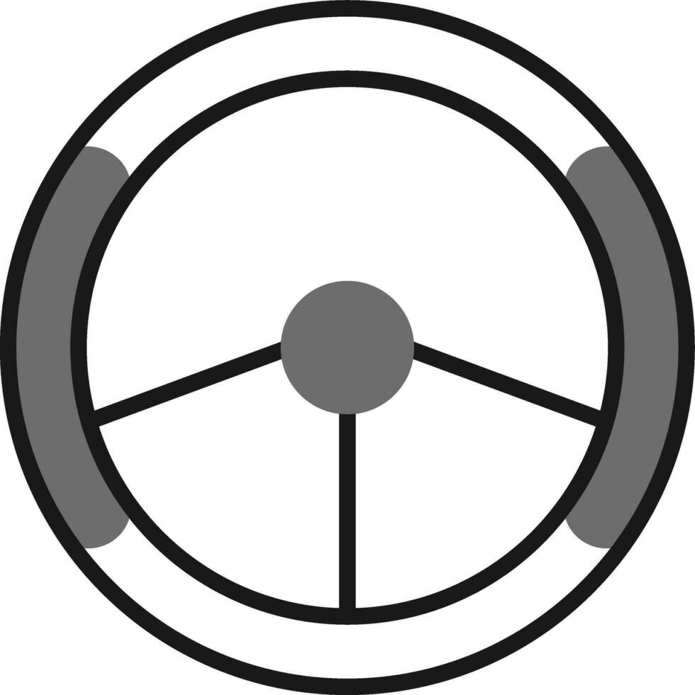 icono de vector de volante