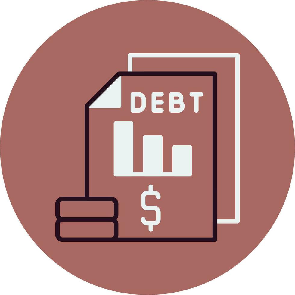 Debt Vector Icon
