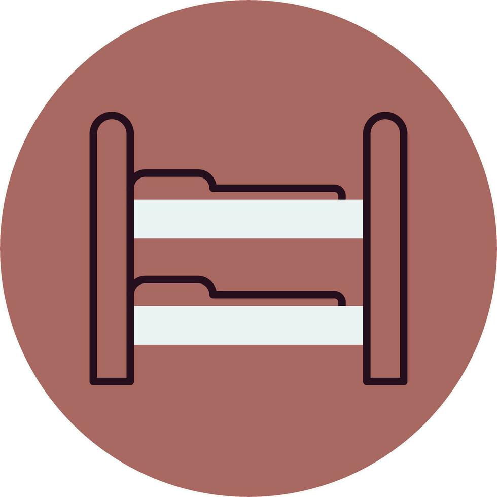 Bunk Bed Vector Icon