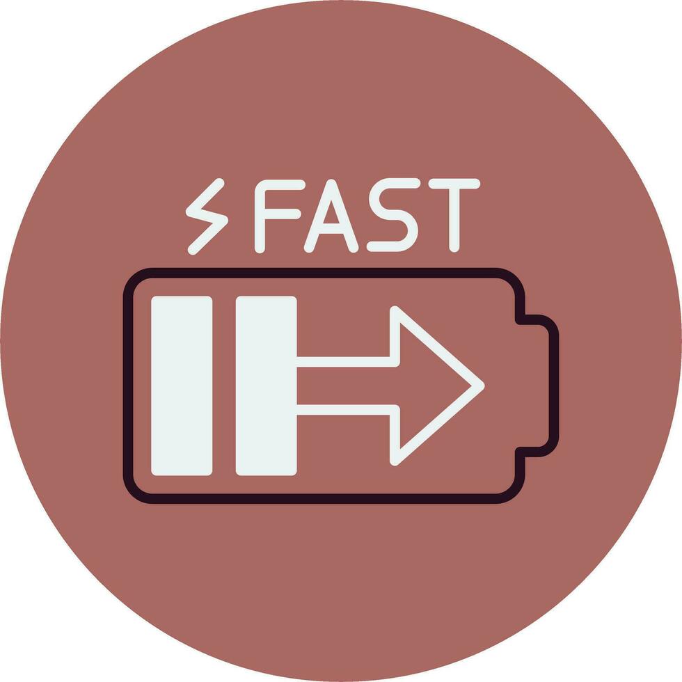 Fast Charge Vector Icon