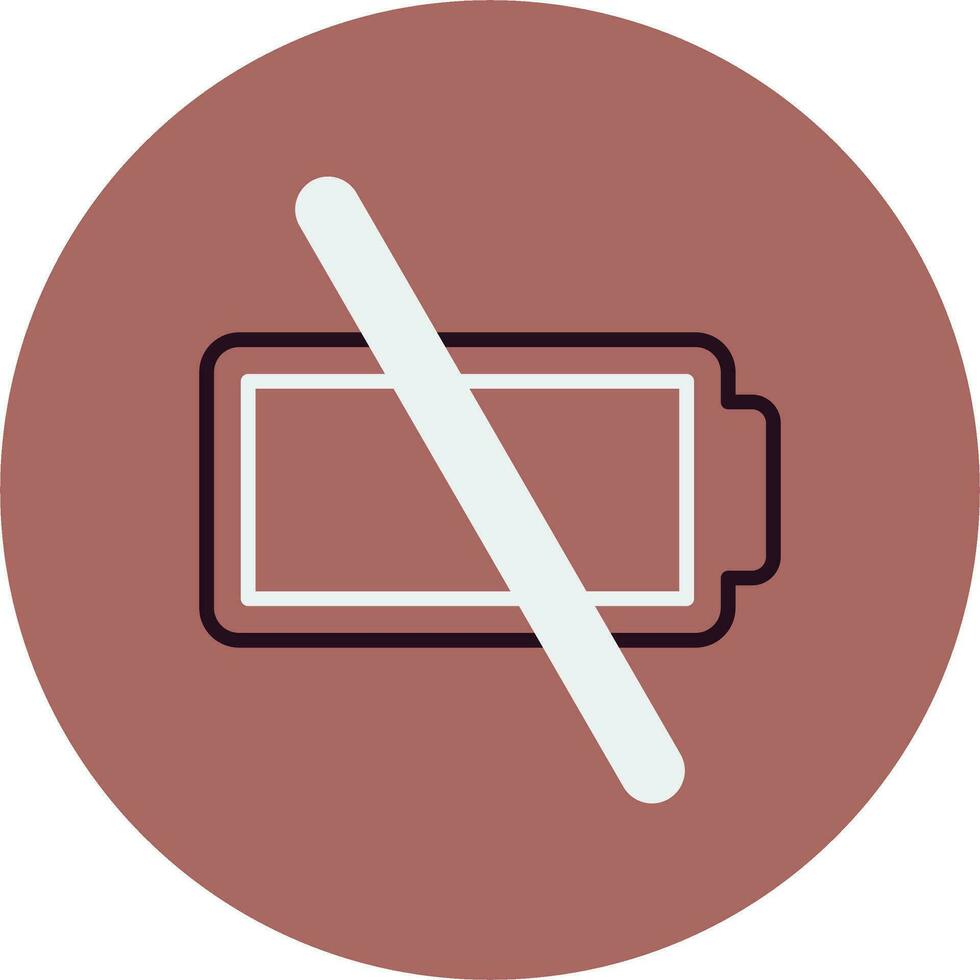 Empty Battery Vector Icon
