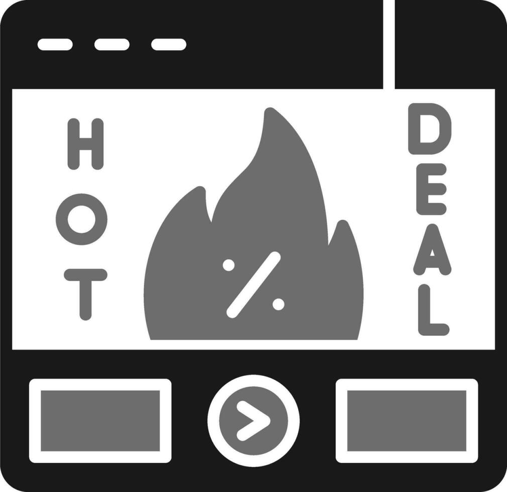 Hot Deal Vector Icon