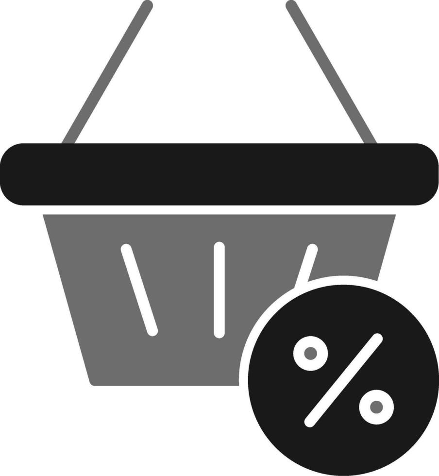 icono de vector de cesta de compras