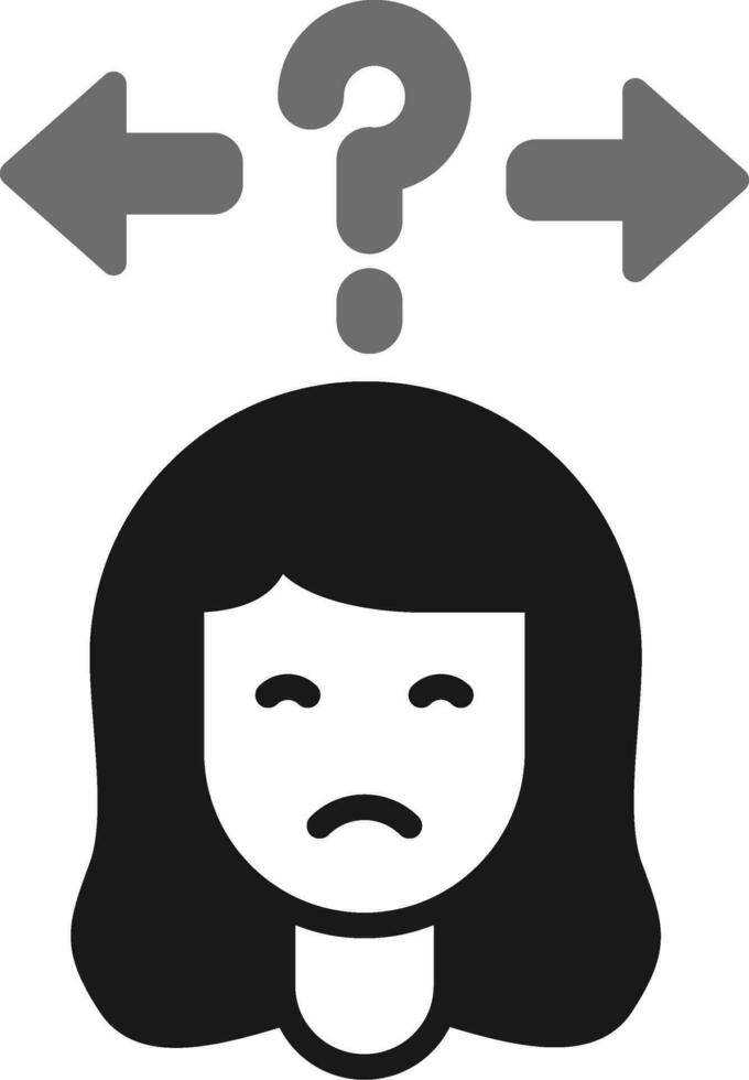 Uncertainty Vector Icon