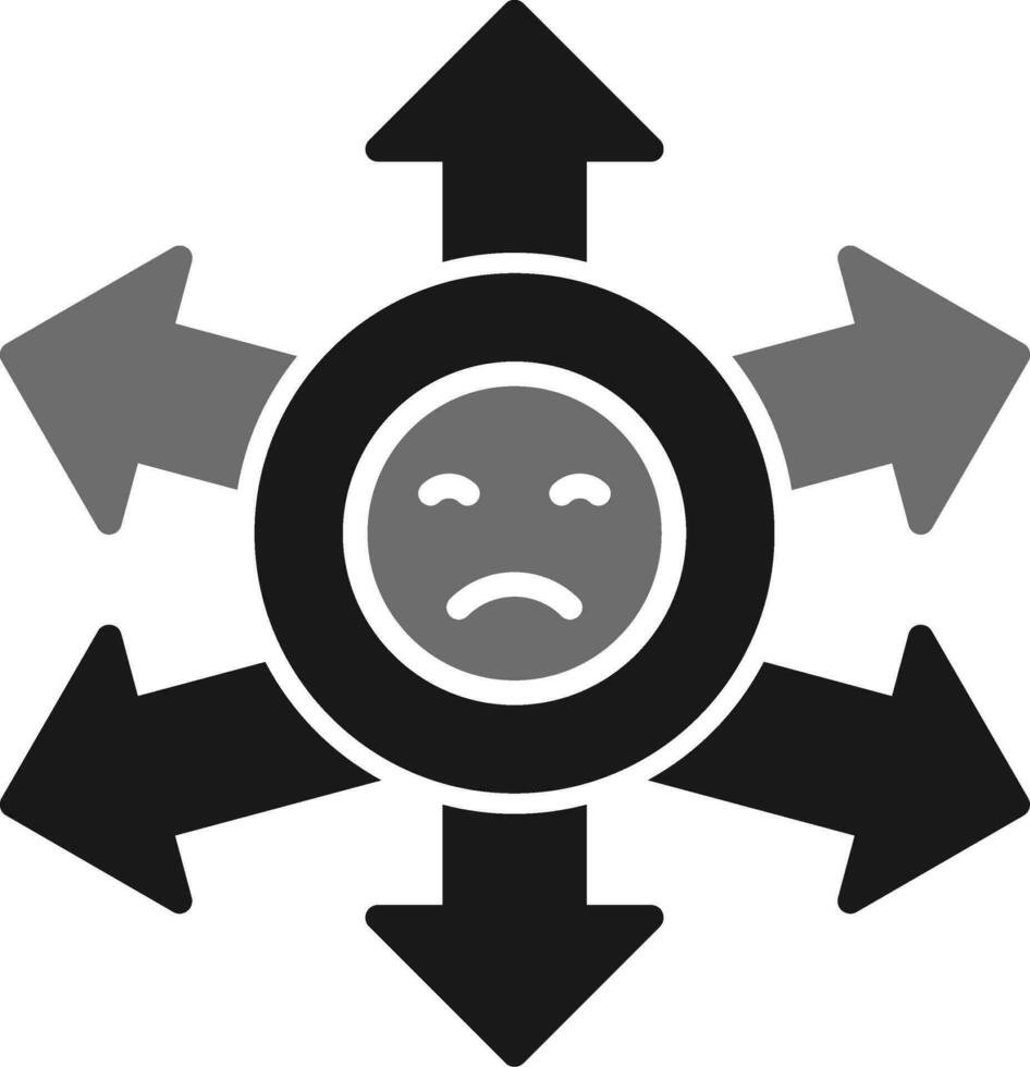 icono de vector de ambigüedad