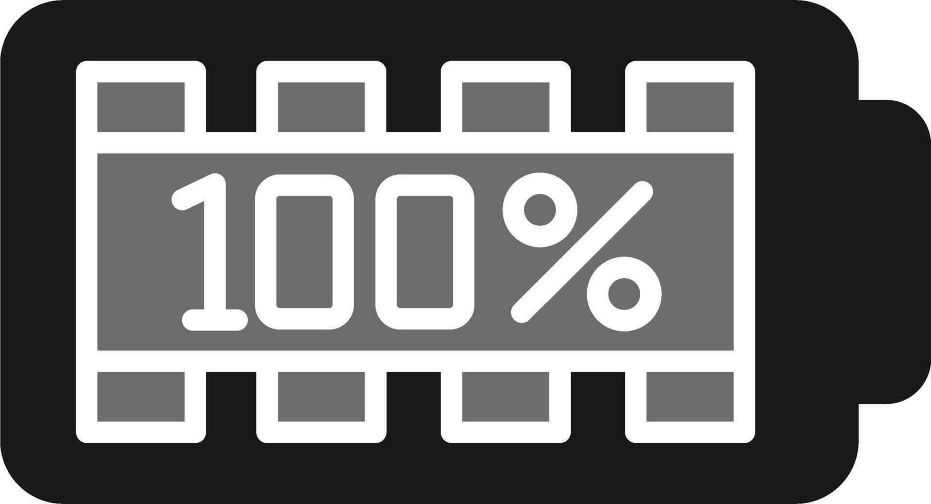 100 Percent Vector Icon