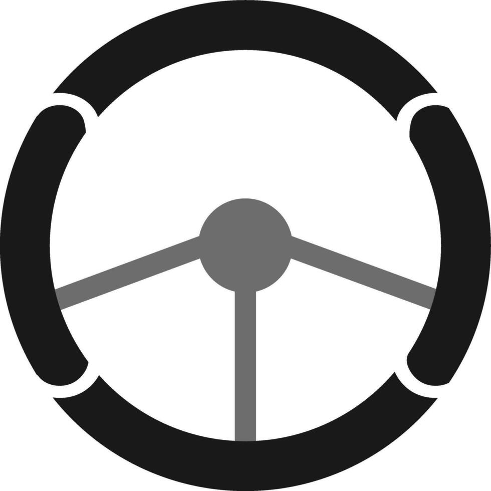 icono de vector de volante