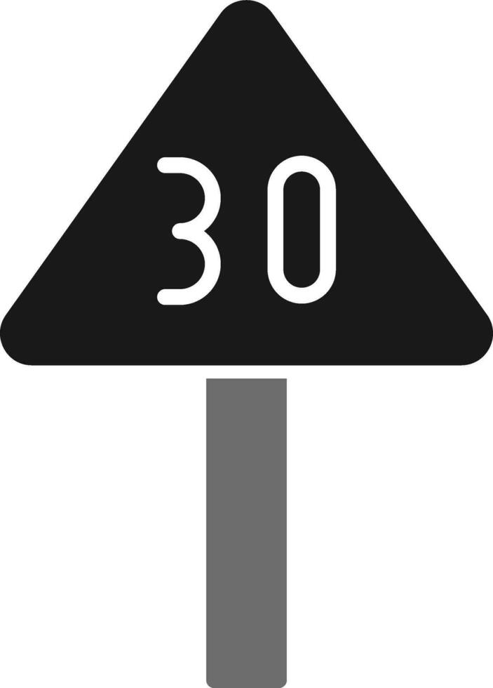 Speed Limit Vector Icon