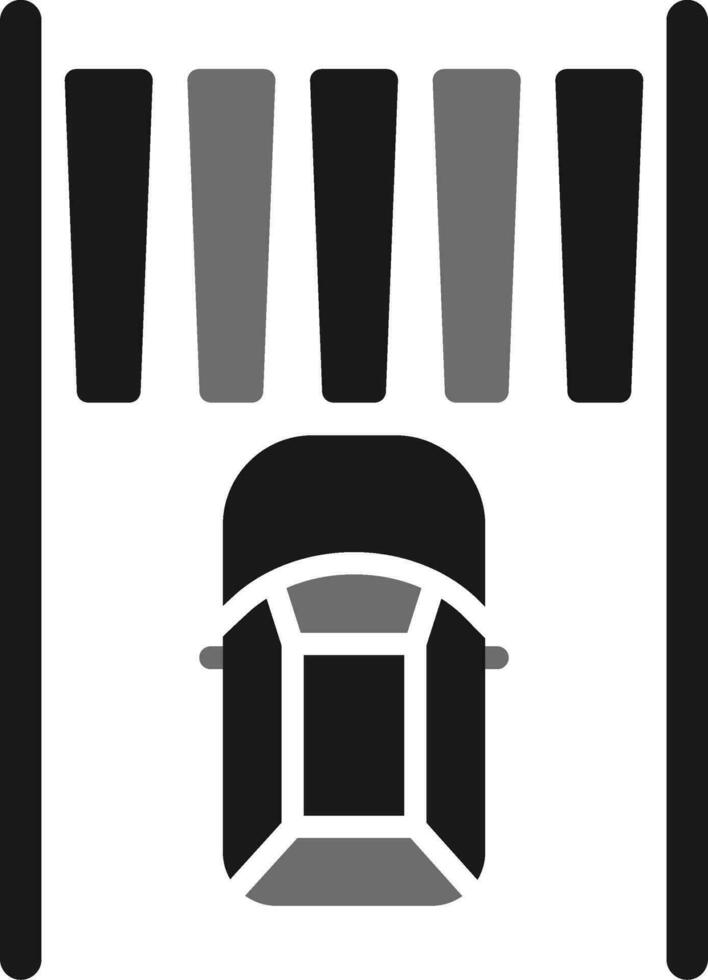 Zebra Crossing Vector Icon