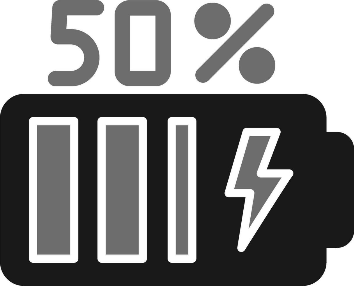 50 Percent Vector Icon