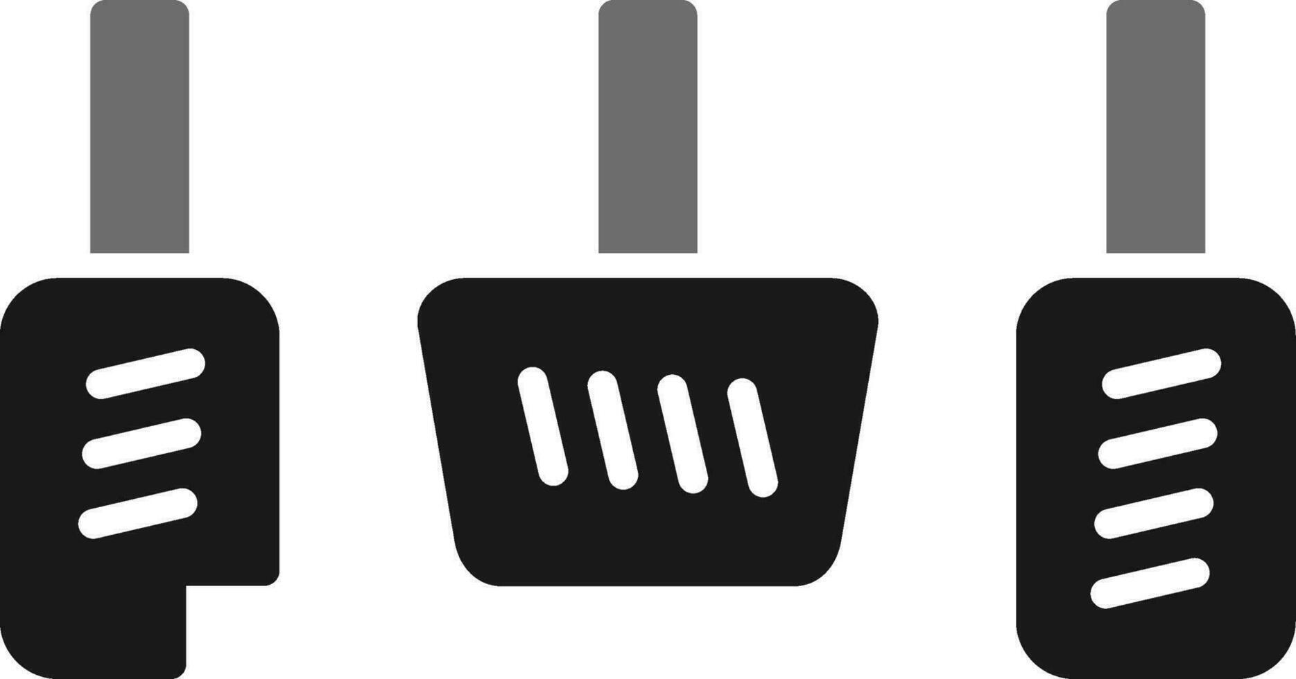 Car Pedals Vector Icon