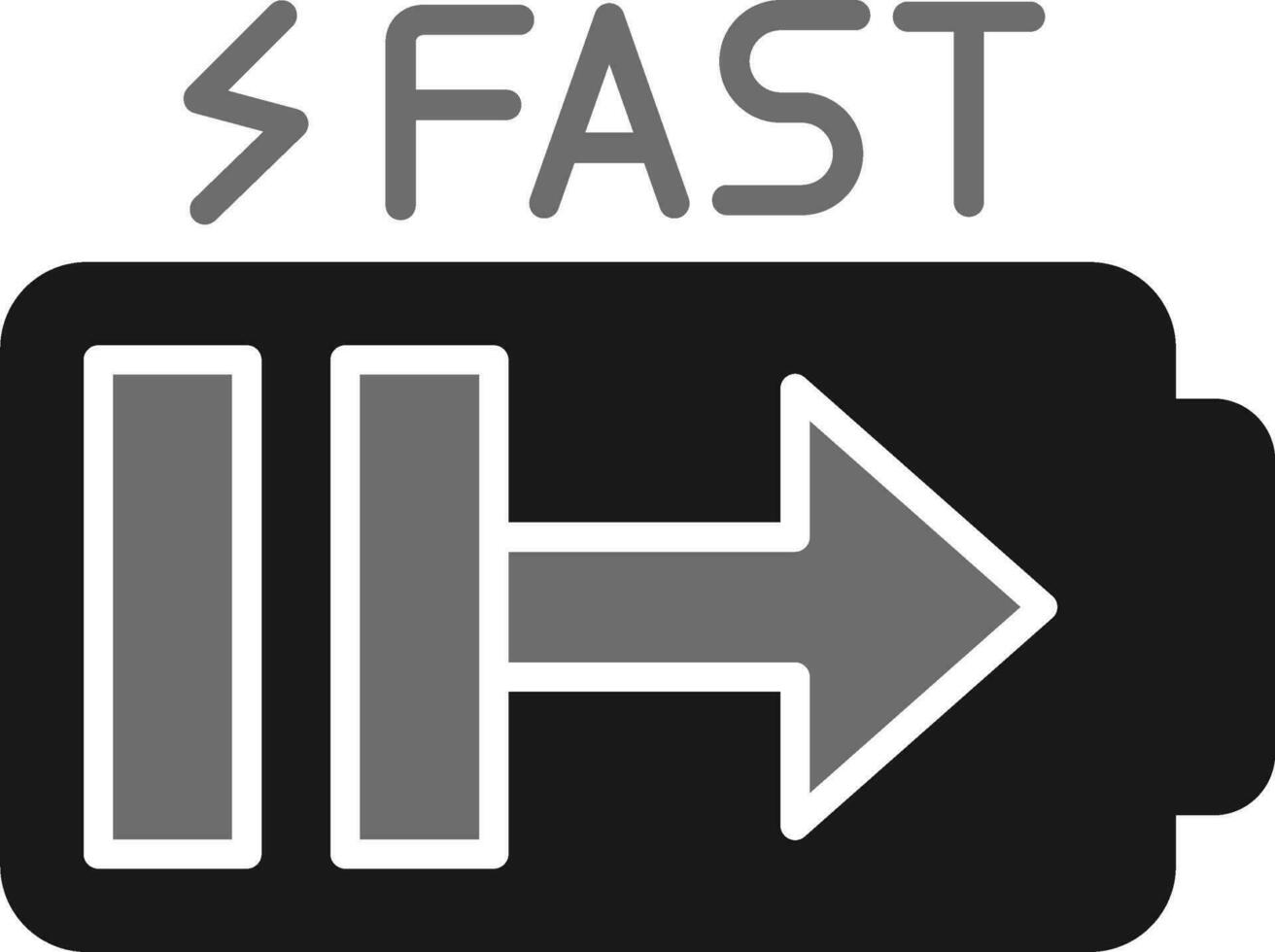 Fast Charge Vector Icon