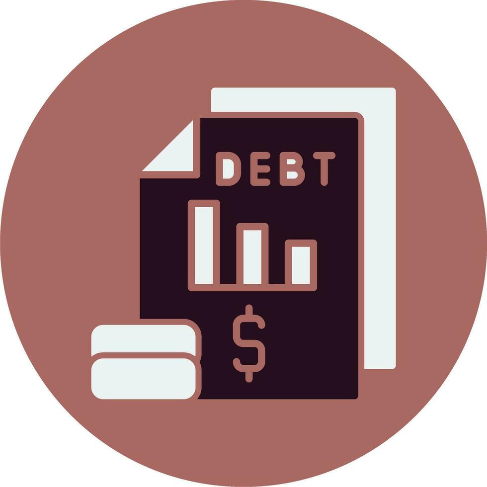 Debt Vector Icon