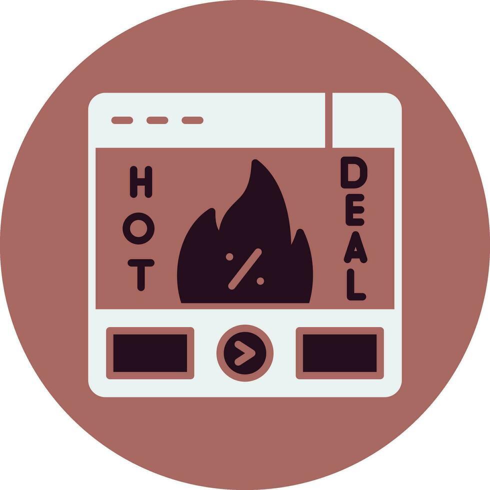 Hot Deal Vector Icon