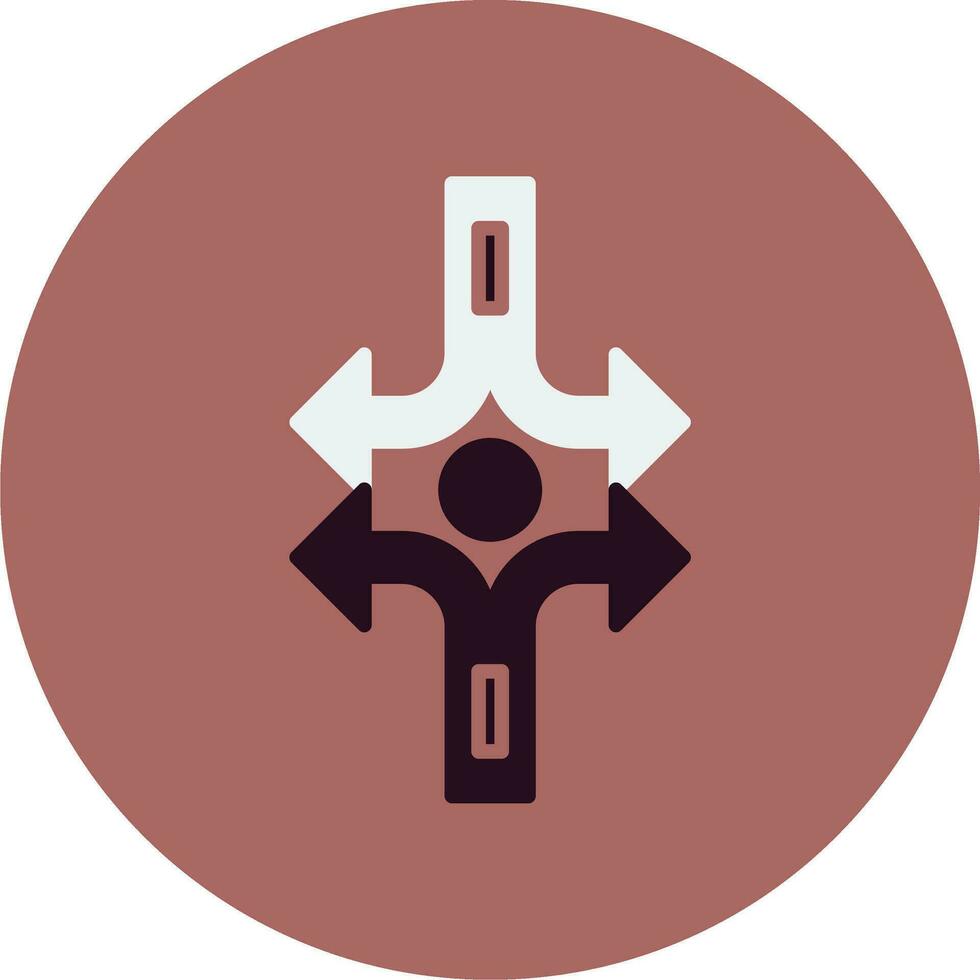 Crossroad Vector Icon