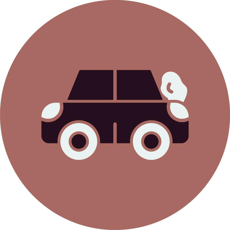 Broken Car Vector Icon