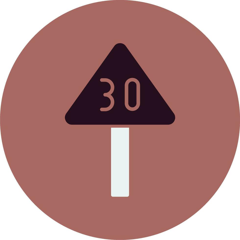 Speed Limit Vector Icon