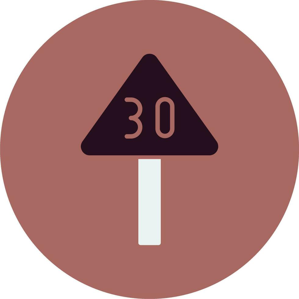 Speed Limit Vector Icon