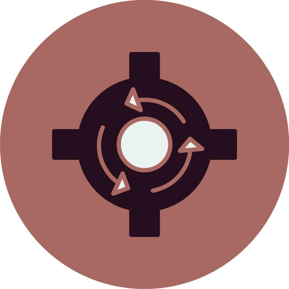 Roundabout Vector Icon