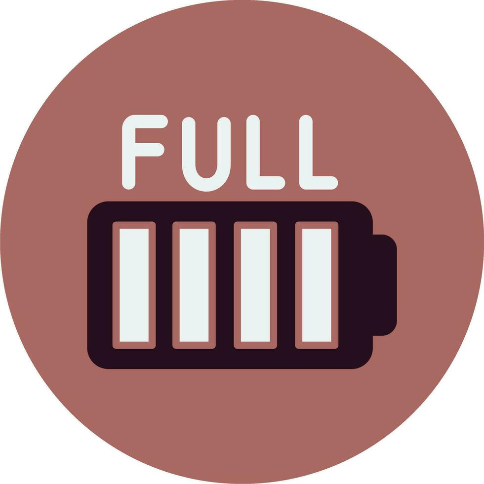 Full Battery Vector Icon