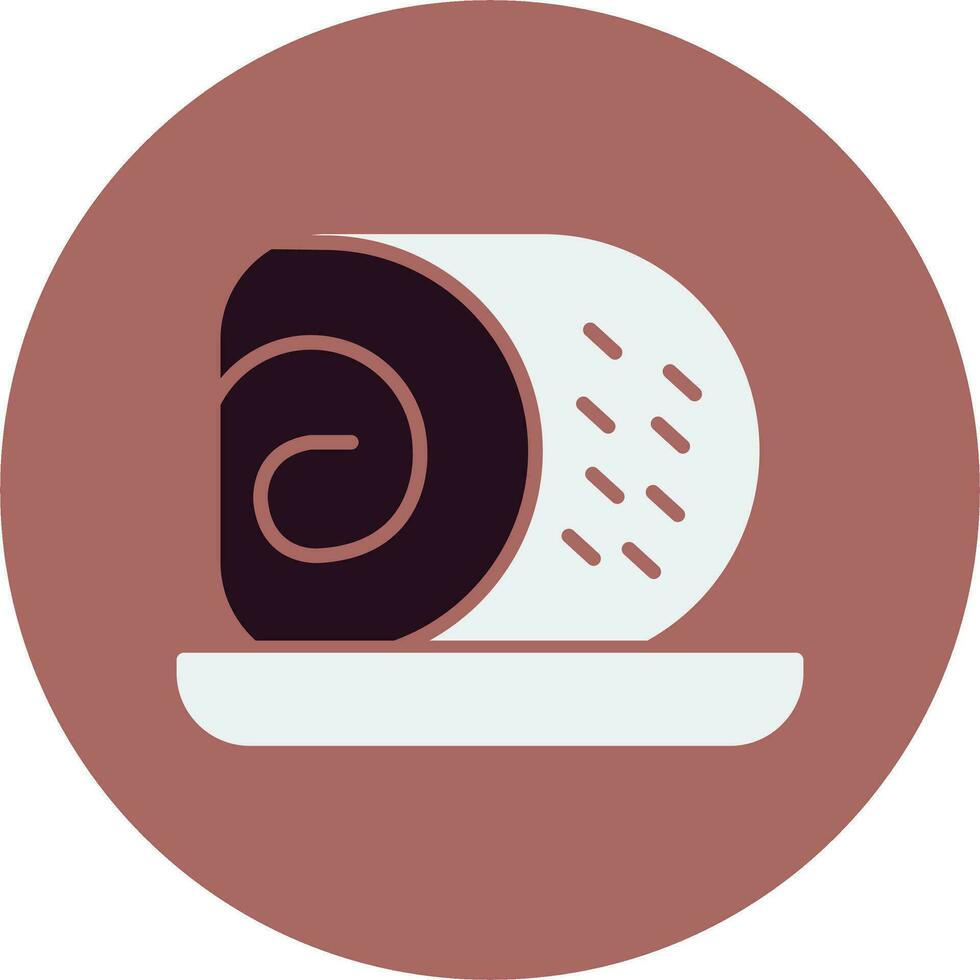 Roll Cake Vector Icon