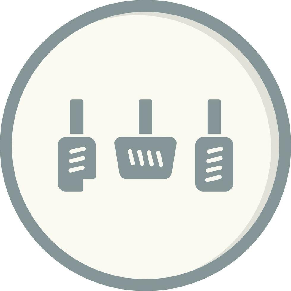 Car Pedals Vector Icon