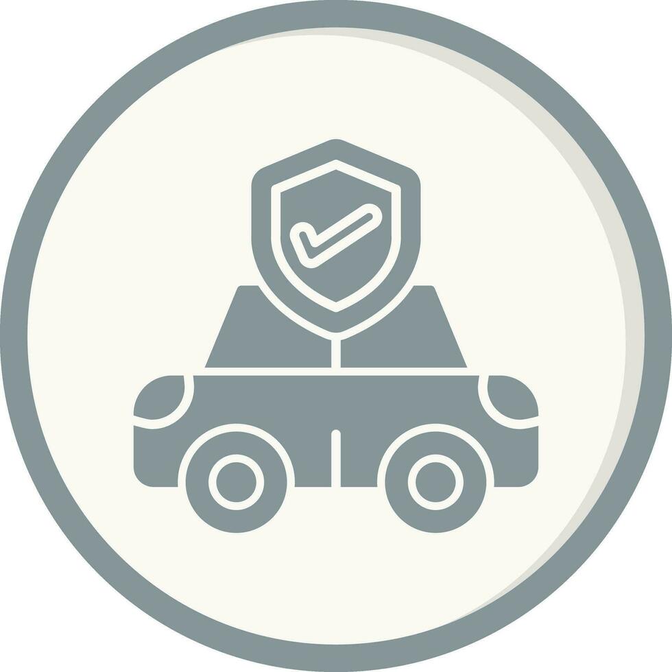 icono de vector de seguro de coche