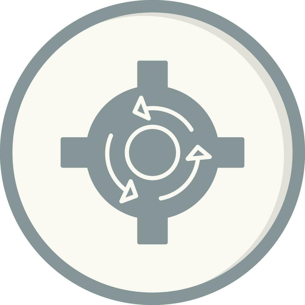 Roundabout Vector Icon