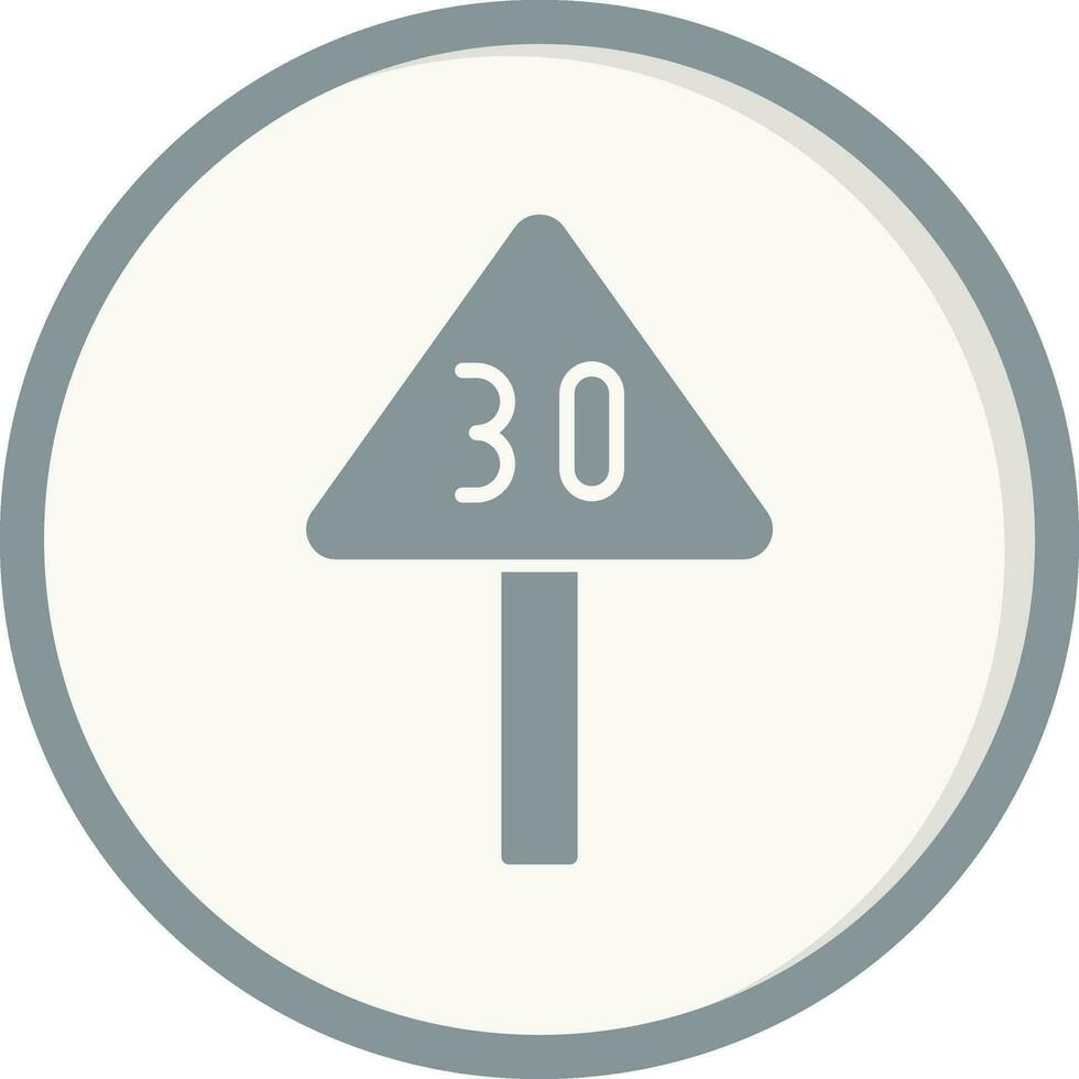 Speed Limit Vector Icon