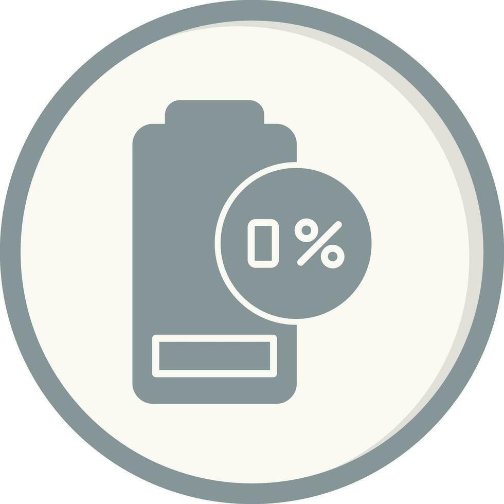 0 Percent Vector Icon