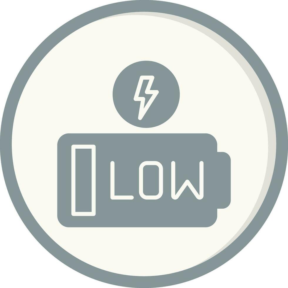 Low Battery Vector Icon