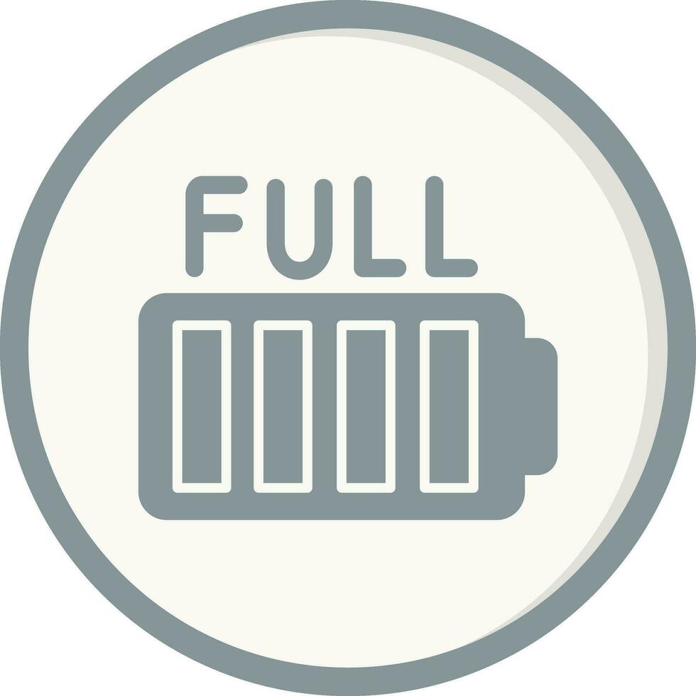 Full Battery Vector Icon