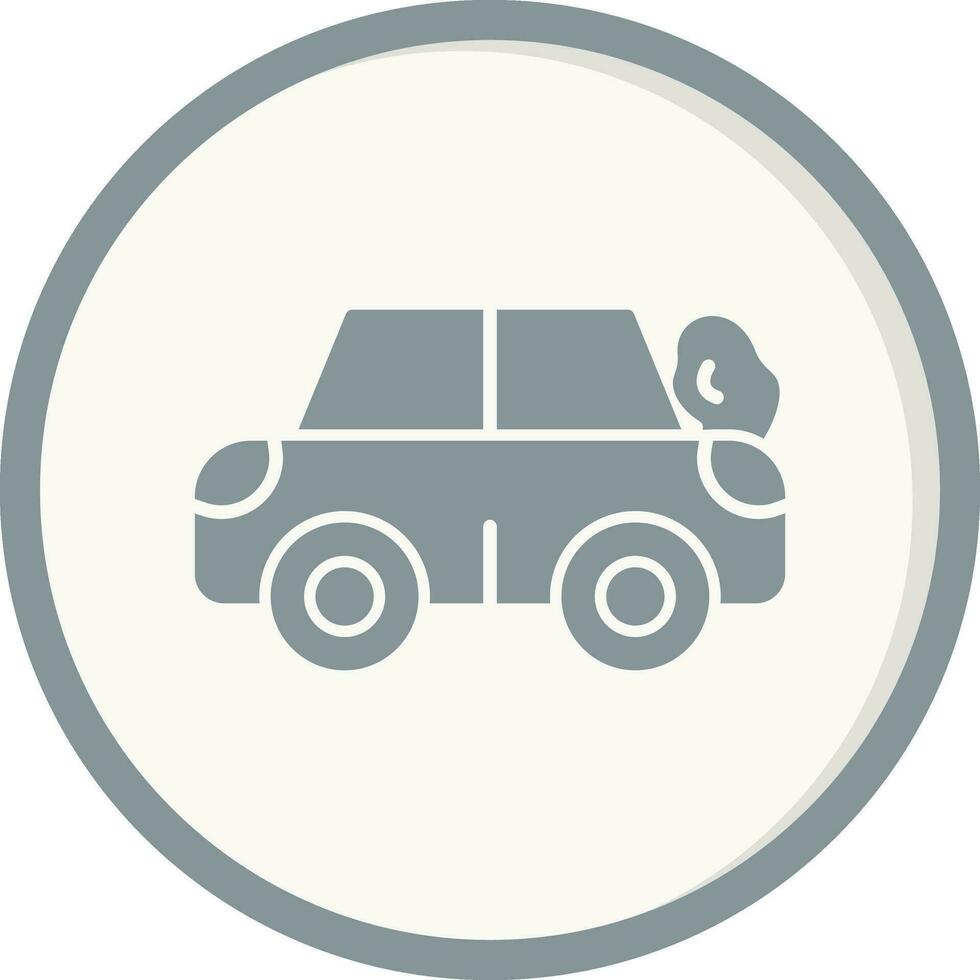 Broken Car Vector Icon