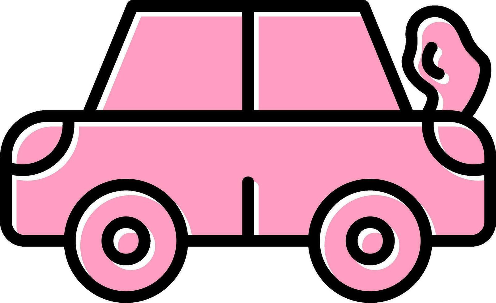 Broken Car Vector Icon