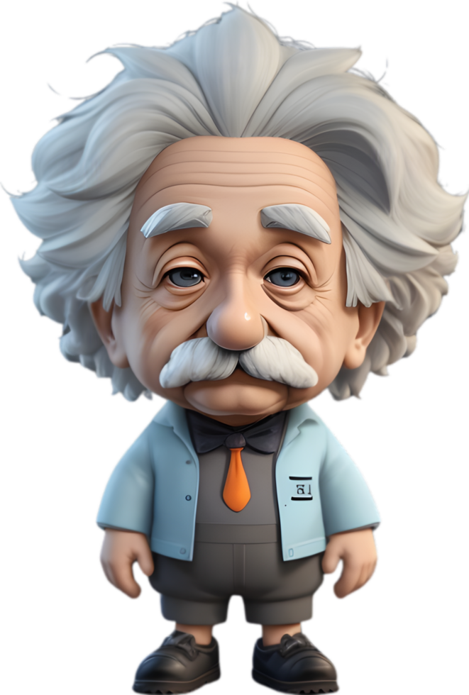 Albert Einstein personnage ai génératif png