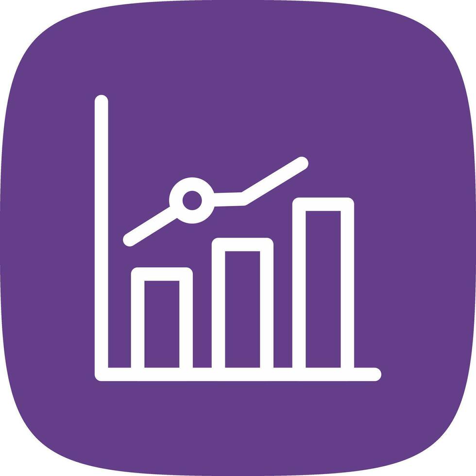 Growth Chart Creative Icon Design vector