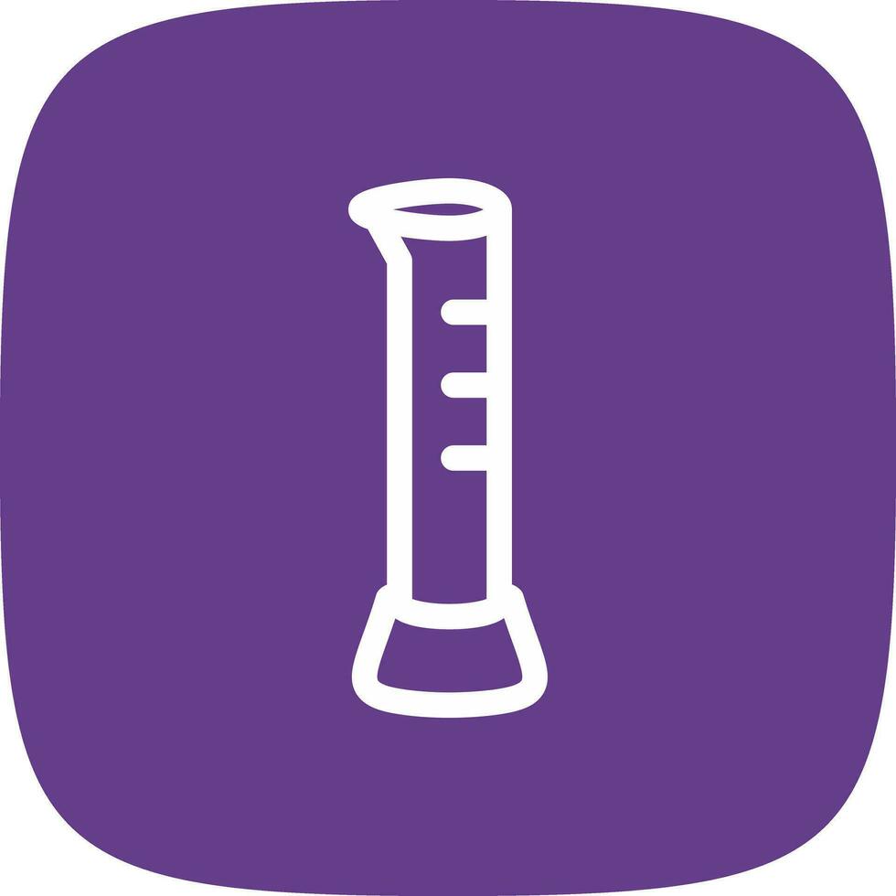 Graduated Cylinder Creative Icon Design vector
