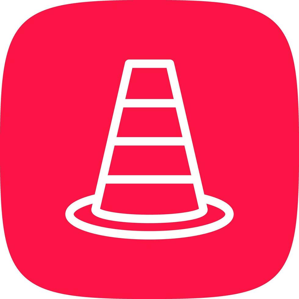 Traffic Cone Creative Icon Design vector