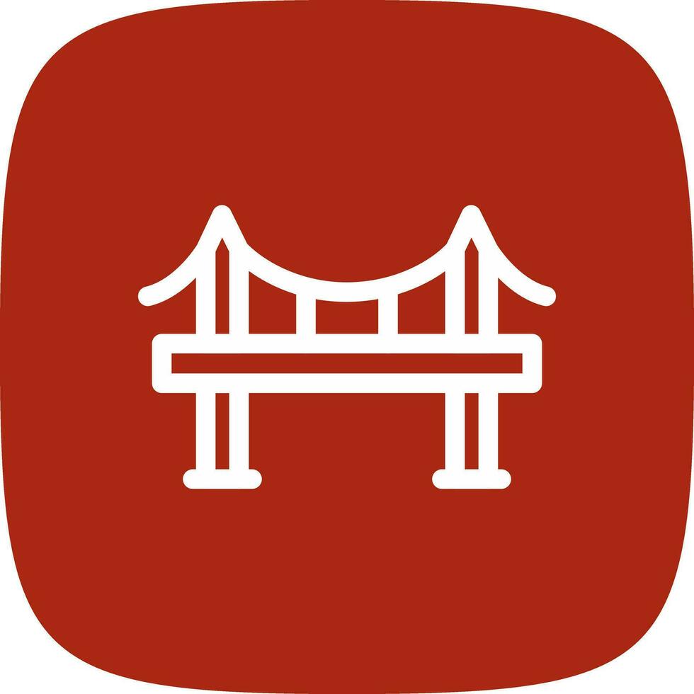 Bridge Creative Icon Design vector