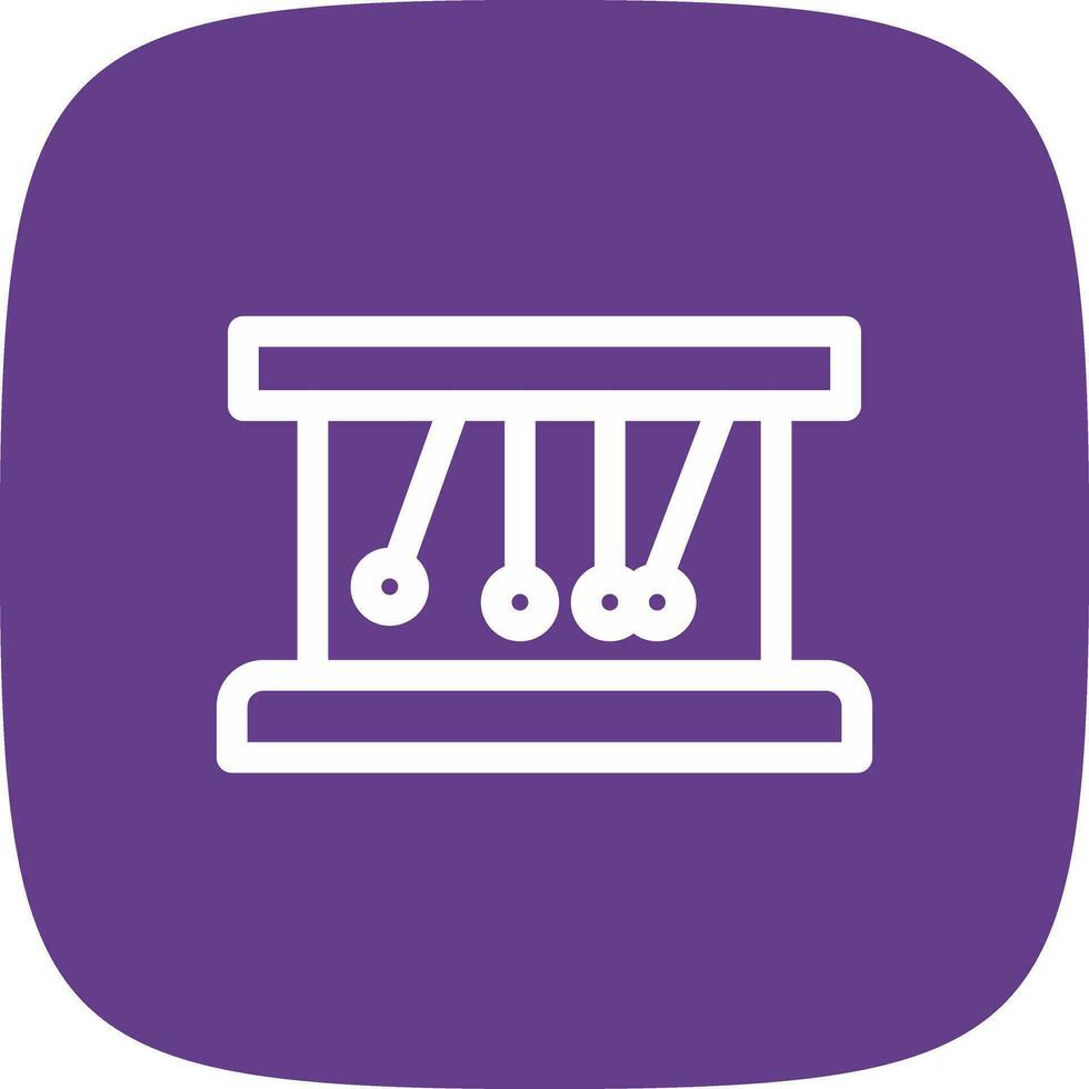 Newton Cradle Creative Icon Design vector