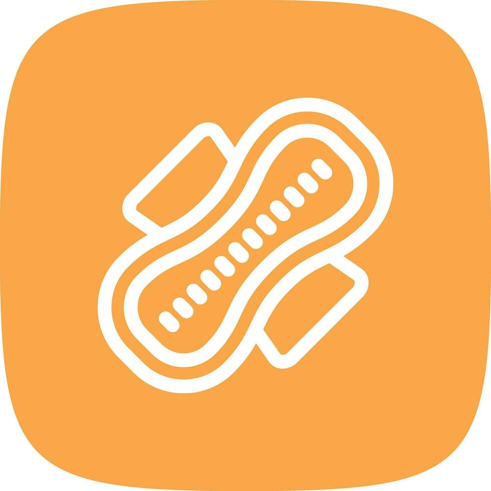 Sanitary Napkin Creative Icon Design vector