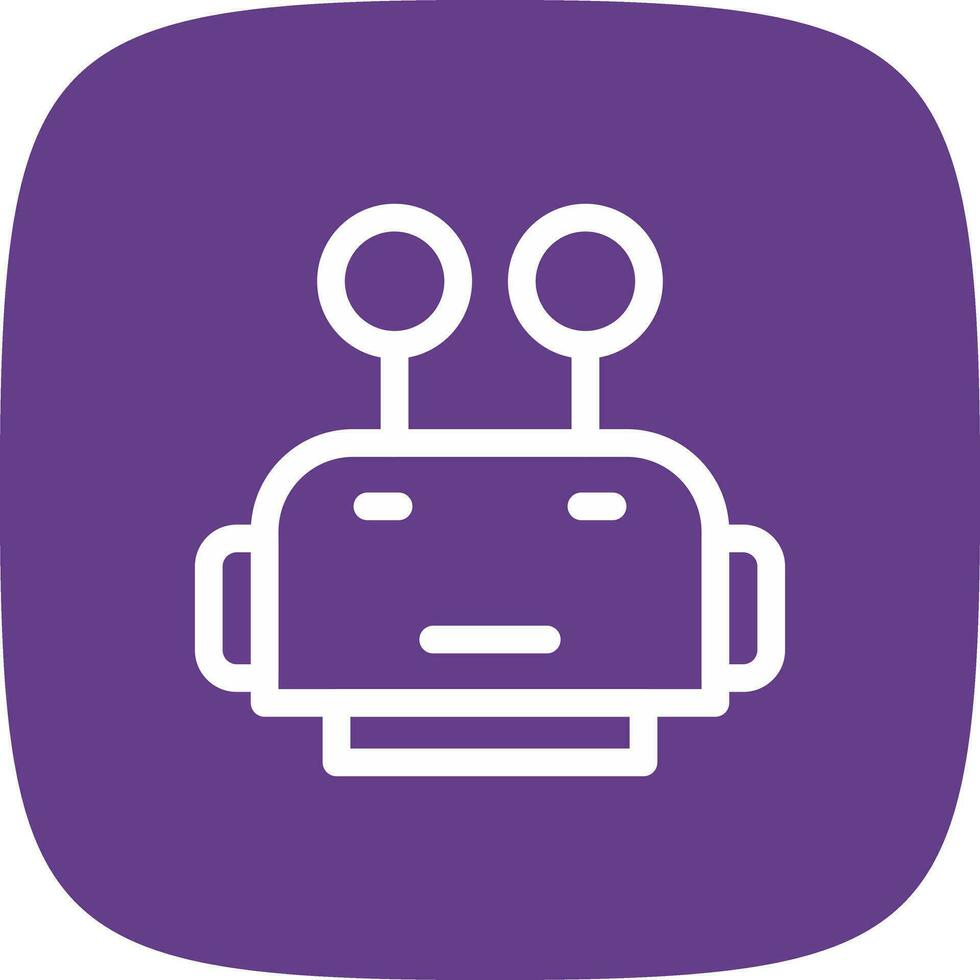Robot Face Creative Icon Design vector