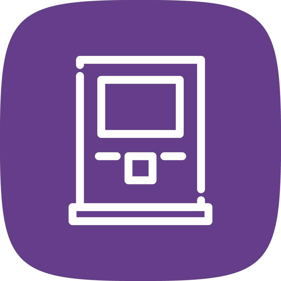 Atm Machine Creative Icon Design vector