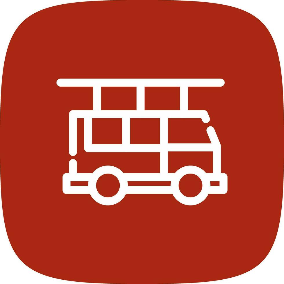 Fire Truck Creative Icon Design vector