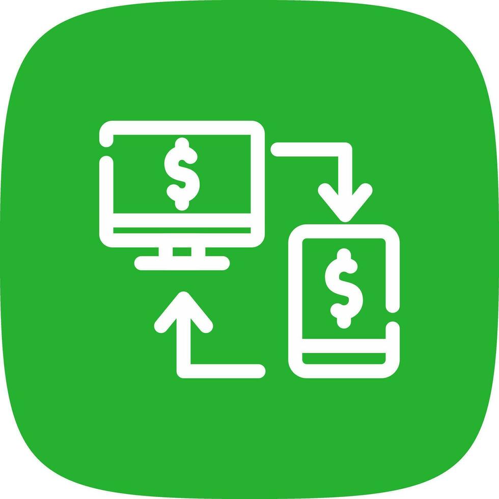 Online Transfer Creative Icon Design vector