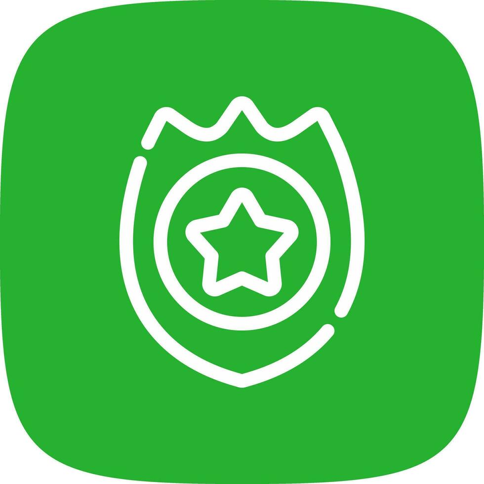 Police Badge Creative Icon Design vector