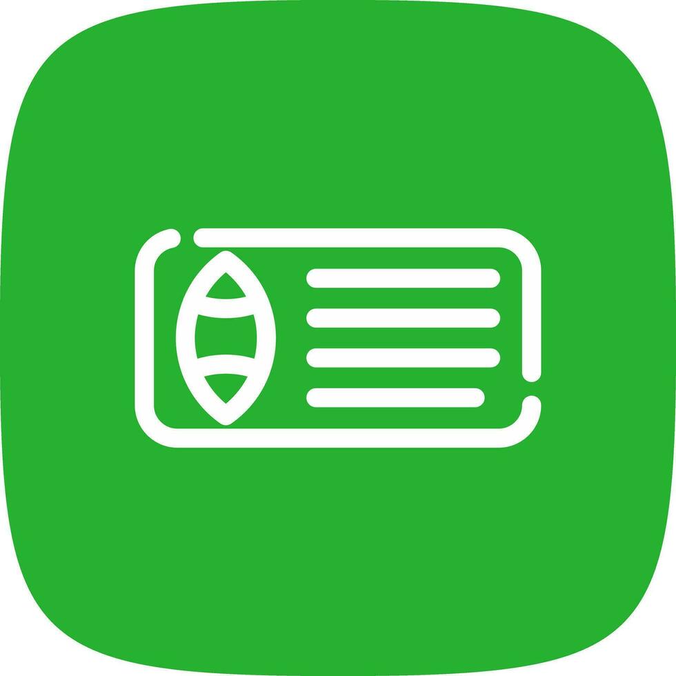 Ticket Creative Icon Design vector